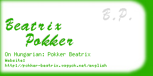 beatrix pokker business card